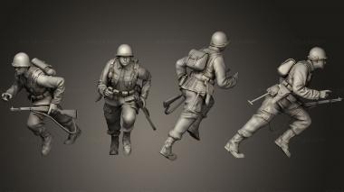 Military figurines usa soldiers 2 01 3d model